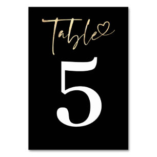 NUMÉRO DE TABLE