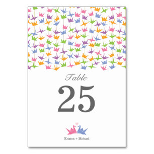 Numéro De Table 1000 Hanging Origami Mariage de grues en papier