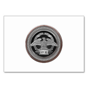 Numéro De Table [100] Aigle impérial romain d'argent sur Médaillon