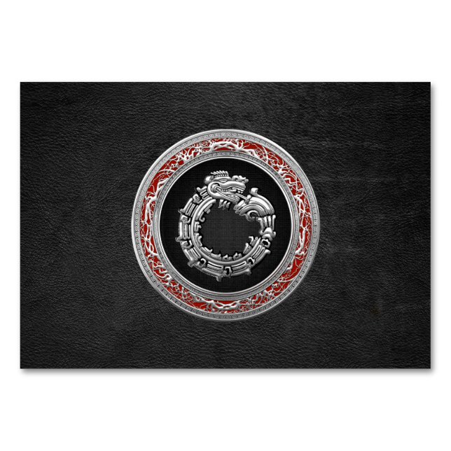 Numéro De Table [100] Serpent Dieu Quetzalcoatl [Argent] (Devant)