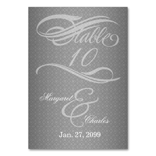 Numéro De Table 60e anniversaire du diamant (Par défaut)