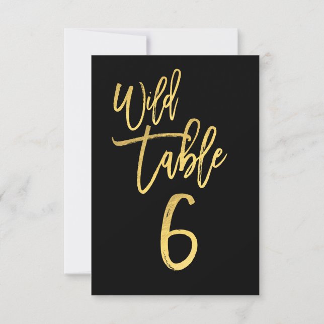 Numéro de table 6 pour une fête d'anniversaire sau (Dos)
