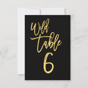 Numéro de table 6 pour une fête d'anniversaire sau