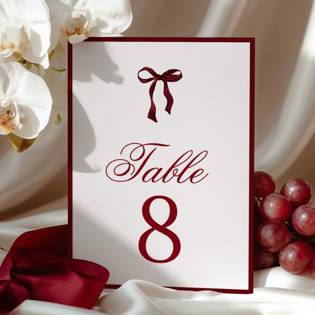 Numéro de table à nœud bourguignon (Créateur téléchargé)