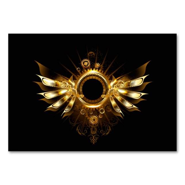 Numéro De Table Ailes steampunk (Devant)