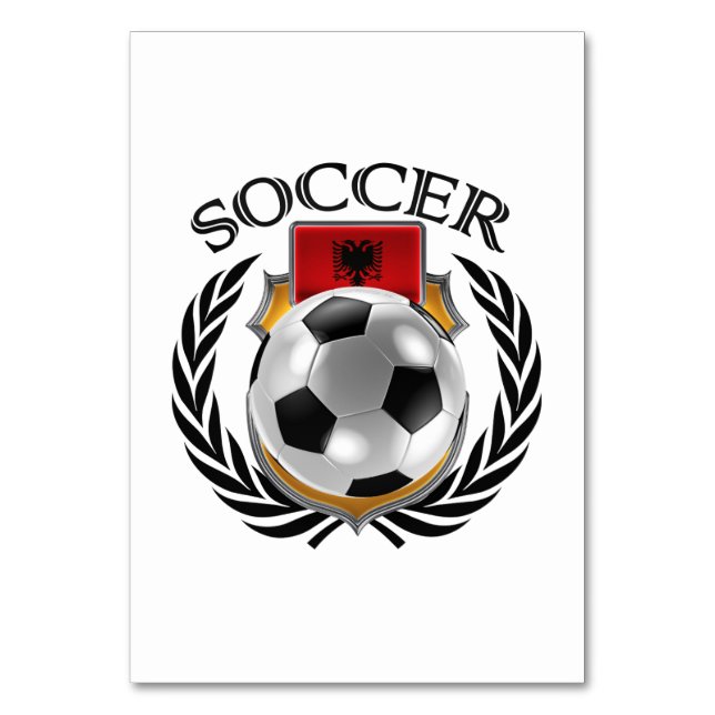 Numéro De Table Albanie Football 2016 (Dos)