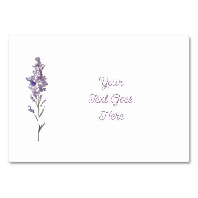 Numéro De Table Allocation de sièges florale délicate  (Devant)