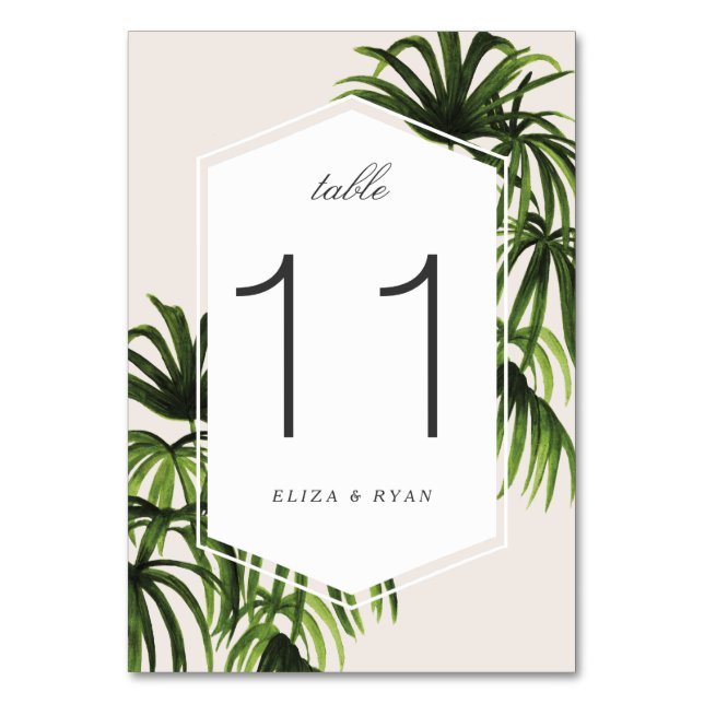 Numéro De Table Amour tropical / N° de tableau (Par défaut)