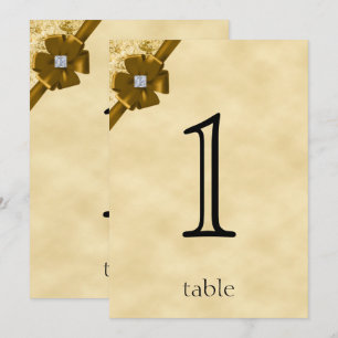 Numéro de Table Anniversaire 50 ans Paillettes Dor