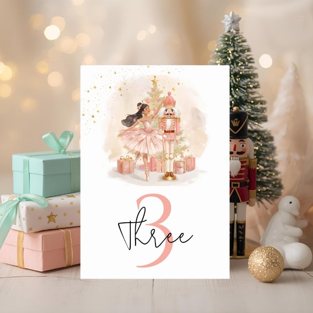 Numéro De Table Anniversaire de Ballerine Casse-Noisette (Créateur téléchargé)