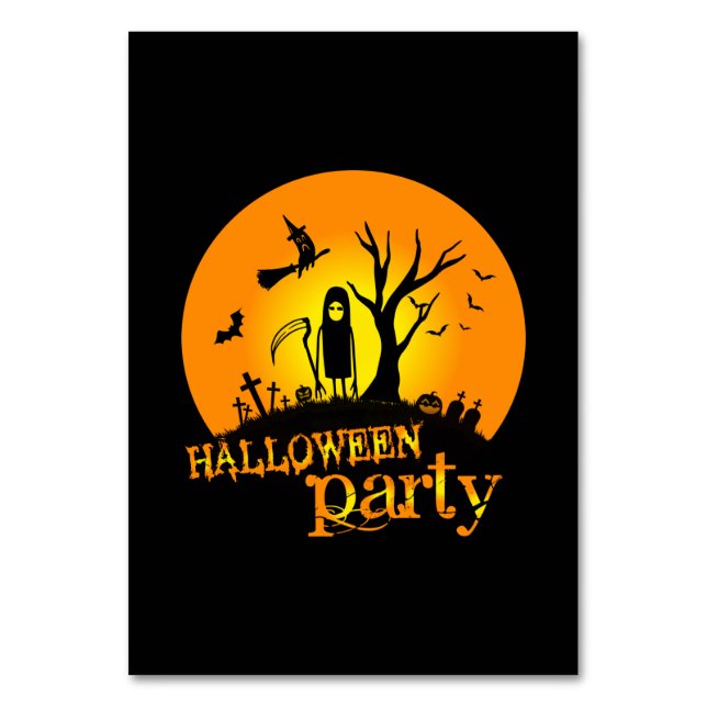 Numéro De Table Anniversaire de la fête d'Halloween (Par défaut)