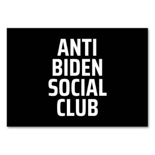 Numéro De Table Anti Biden Social Club