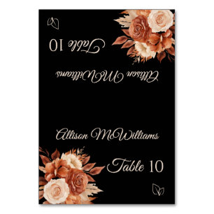 Numéro De Table Aquarelle Automne Elégance Végétarienne Icône-
