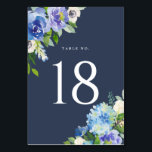 Numéro De Table Aquarelle Blue Hydrangeas Floral Tableau Numéros I<br><div class="desc">Carte Whimsical et élégante de numéros de table avec hydrangée aquarelle,  pivoines,  anémones et feuillage. Cette carte de numéro de table fleurie conviendra parfaitement aux mariages,  aux douches nuptiales,  aux baby showers et autres événements similaires. Customisez chaque numéro.</div>