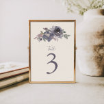 Numéro De Table Aquarelle couleur violet duvet Mariage sur mesure<br><div class="desc">Aquarelle de couleur violet duvet Mariage personnalisé Numéro de table</div>
