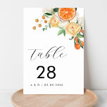 Numéro De Table Aquarelle minimaliste Citrus Mariage Floral<br><div class="desc">Ce numéro de table élégant serait un grand ajout à votre célébration mariage. Ajoutez facilement vos propres détails en cliquant sur l'option "personnaliser".</div>