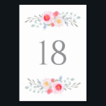 Numéro De Table Aquarelle Peonies roses et Eucalyptus Numéros de t<br><div class="desc">Carte de numéros de tableau Aquarelle Pink Peonies et Eucalyptus. Numéros de table féminins et élégants avec des illustrations aquarelles de pivoines roses et d'eucalyptus. Customisez chaque numéro séparément. Il s'agit d'une partie d'une suite mariage. Des éléments correspondants sont disponibles. Parfait pour les mariages, baby showers, douche nuptiale et autres...</div>