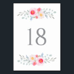 Numéro De Table Aquarelle Peonies roses et Eucalyptus Numéros de t<br><div class="desc">Carte de numéros de tableau Aquarelle Pink Peonies et Eucalyptus. Numéros de table féminins et élégants avec des illustrations aquarelles de pivoines roses et d'eucalyptus. Customisez chaque numéro séparément. Il s'agit d'une partie d'une suite mariage. Des éléments correspondants sont disponibles. Parfait pour les mariages, baby showers, douche nuptiale et autres...</div>