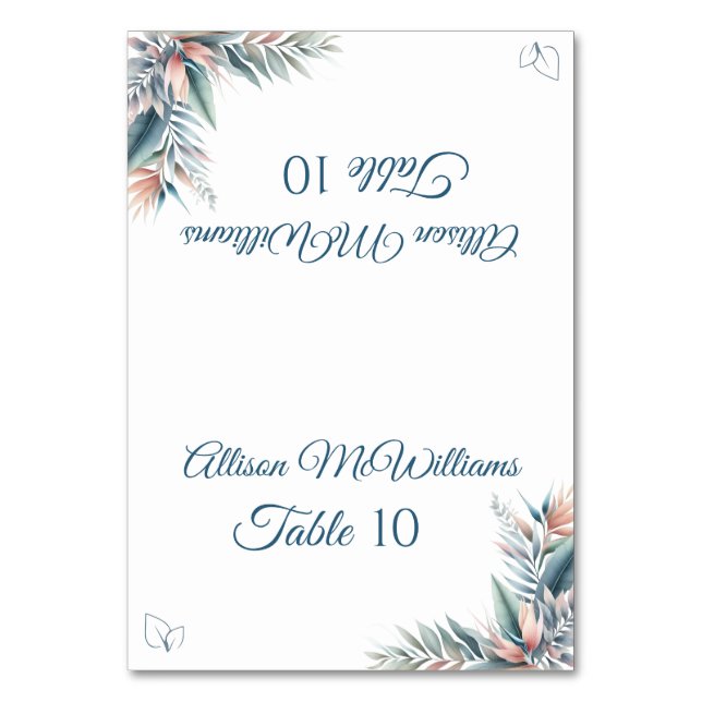 Numéro De Table Aquarelle Tropical Dream Mariage-Végétarien Icône (Par défaut)