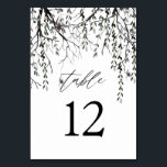 Numéro De Table Araignée et brindilles Halloween - Blanc<br><div class="desc">Habillez vos tables de mariage ou de fête avec vos cartes de numéros de table Spider & Twigs Halloween.</div>