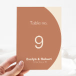 Numéro De Table Arc de terre minimaliste Mariage officiel<br><div class="desc">Cette arche minimaliste en terre cuite mariage est parfaite pour un mariage rustique. Le design comporte une belle police pour embellir votre événement.</div>