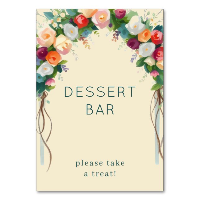 Numéro De Table Arc floral crème joyeuse (Par défaut)