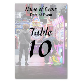 Numéro De Table Arcade de la promenade de Wildwood NJ