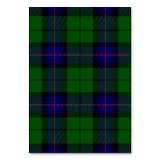 Numéro De Table Armstrong tartan bleu et vert plaid (Par défaut)