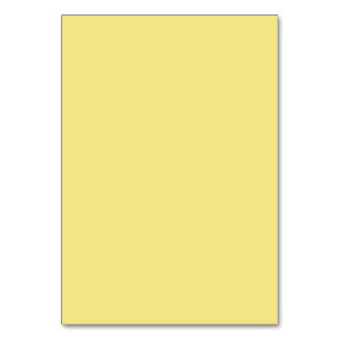 Numéro De Table Arrière - plan jaune pastel doux prêt à customiser