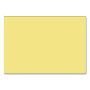Numéro De Table Arrière - plan jaune pastel doux prêt à customiser