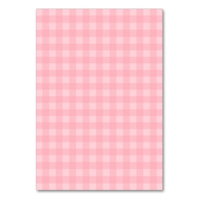 Numéro De Table Arrière - plan Motif Retro Pink En vichy (Par défaut)