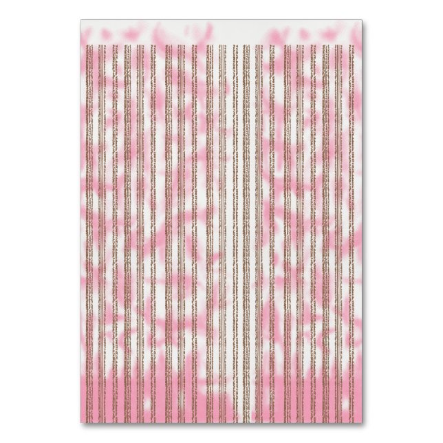 Numéro De Table arrière - plan rayé rose et blanc (Par défaut)