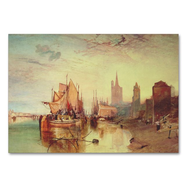 Numéro De Table Arrivée d'un bateau à vapeur par Joseph Turner (Devant)