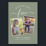 Numéro De Table Au fil des années Couple Photo Mariage moderne Tab<br><div class="desc">Remettez et amusez-vous avec vos numéros de table de réception de mariage - Ces numéros de table simples et élégants vous donnent la possibilité d'inclure une photographie de la mariée et du marié au même âge que le numéro de table, le nom et la date de leur mariage. La couleur...</div>