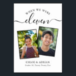 Numéro De Table Au fil des années Couple Photo Mariage moderne Tab<br><div class="desc">Remettez et amusez-vous avec vos numéros de table de réception de mariage - Ces numéros de table simples et élégants vous donnent la possibilité d'inclure une photographie de la mariée et du marié au même âge que le numéro de table, le nom et la date de leur mariage. La couleur...</div>