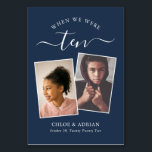 Numéro De Table Au fil des années Couple Photo Mariage moderne Tab<br><div class="desc">Remettez et amusez-vous avec vos numéros de table de réception de mariage - Ces numéros de table simples et élégants vous donnent la possibilité d'inclure une photographie de la mariée et du marié au même âge que le numéro de table, le nom et la date de leur mariage. La couleur...</div>