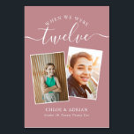 Numéro De Table Au fil des années Couple Photo Mariage moderne Tab<br><div class="desc">Remettez et amusez-vous avec vos numéros de table de réception de mariage - Ces numéros de table simples et élégants vous donnent la possibilité d'inclure une photographie de la mariée et du marié au même âge que le numéro de table, le nom et la date de leur mariage. La couleur...</div>