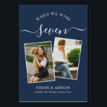 Numéro De Table Au fil des ans Couple Photo Mariage Moderne<br><div class="desc">Remettez et amusez-vous avec vos numéros de table de réception de mariage - Ces numéros de table simples et élégants vous donnent la possibilité d'inclure une photographie de la mariée et du marié au même âge que le numéro de table, le nom et la date de leur mariage. La couleur...</div>