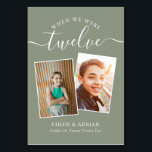 Numéro De Table Au fil des ans Couple Photo Mariage Moderne<br><div class="desc">Remettez et amusez-vous avec vos numéros de table de réception de mariage - Ces numéros de table simples et élégants vous donnent la possibilité d'inclure une photographie de la mariée et du marié au même âge que le numéro de table, le nom et la date de leur mariage. La couleur...</div>