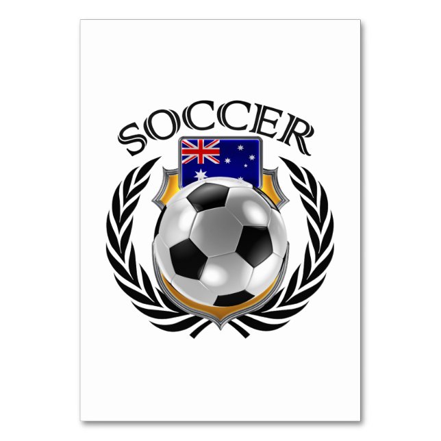 Numéro De Table Australie Soccer 2016 (Dos)