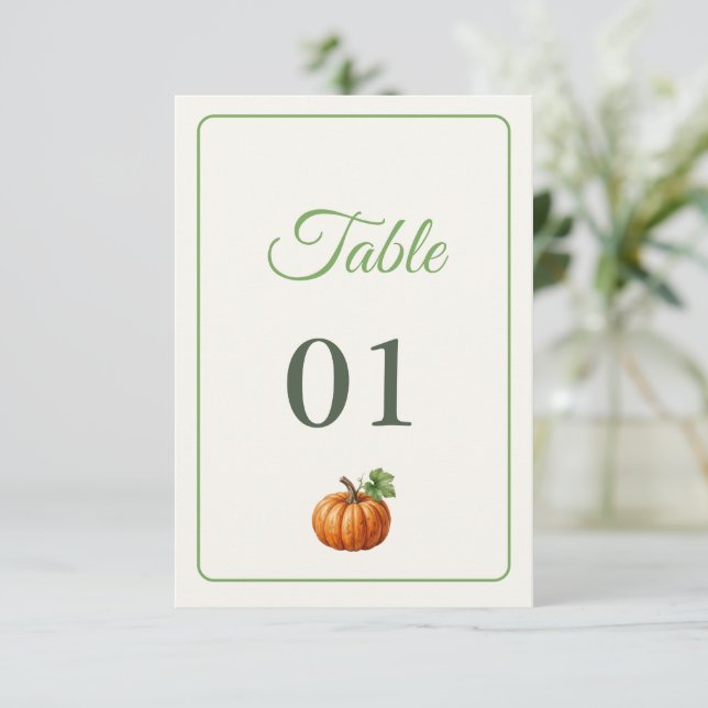 Numéro de table Baby Shower Marché des agriculteur (Debout devant)