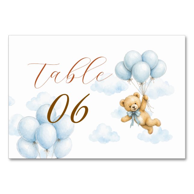 Numéro De Table Baby Shower Personnalisé Petit Love Bug (Devant)