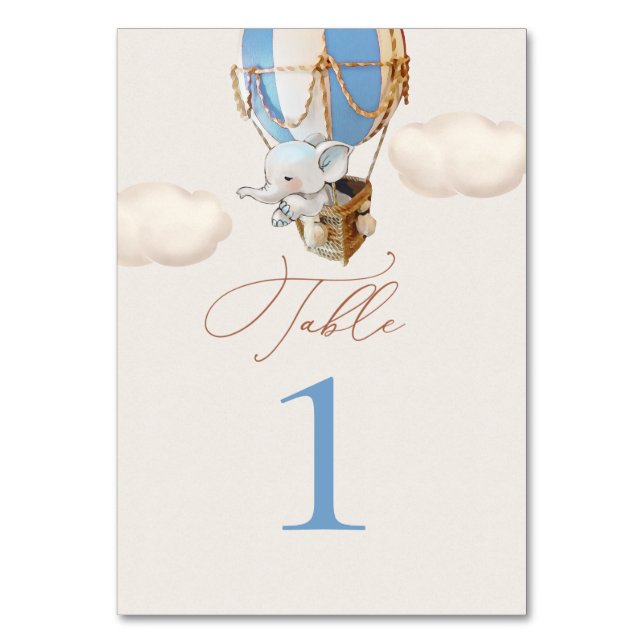 Numéro de table ballon éléphant (Par défaut)