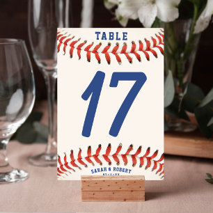 Numéro De Table Baseball Softball Sport Mariage Réception