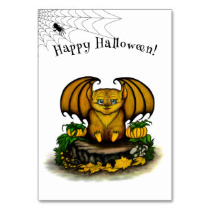 Numéro De Table Bat d'Halloween mignonne