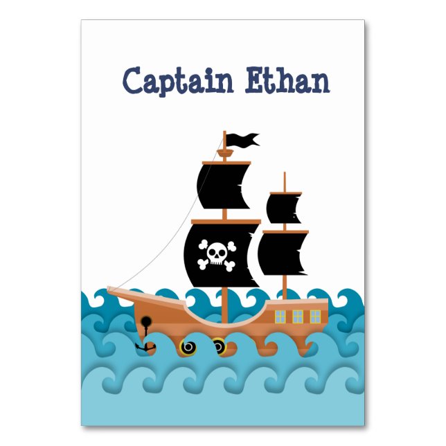 Numéro De Table Bateau pirate (Par défaut)