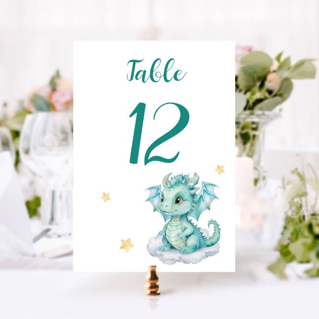 Numéro De Table Bébé Dragon (Créateur téléchargé)