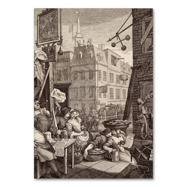 Numéro De Table Beer Street par William Hogarth (Par défaut)