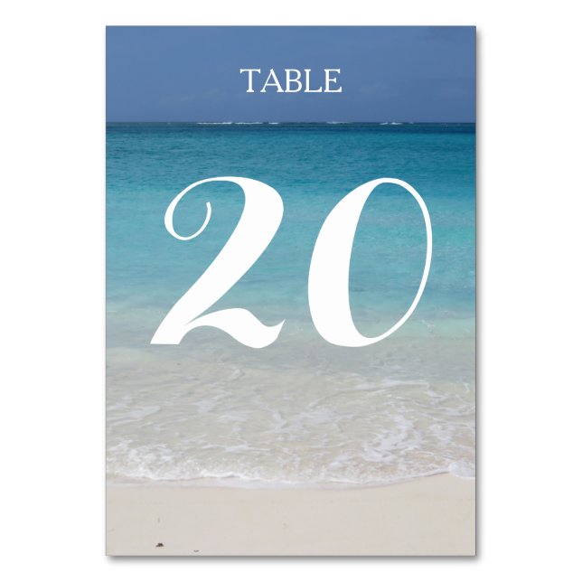 Numéro De Table Belle plage | Turks and Caicos Photo (Par défaut)