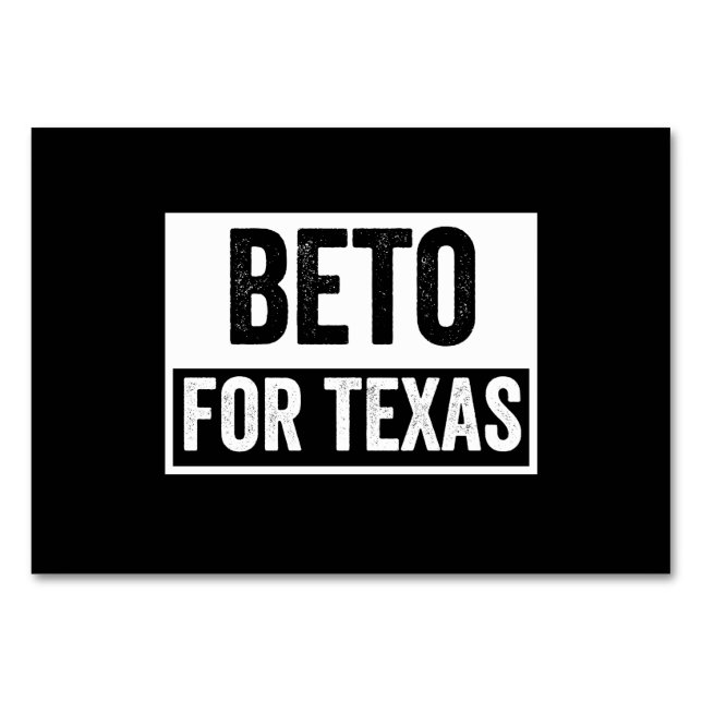 Numéro De Table beto FOR TEXAS (Devant)